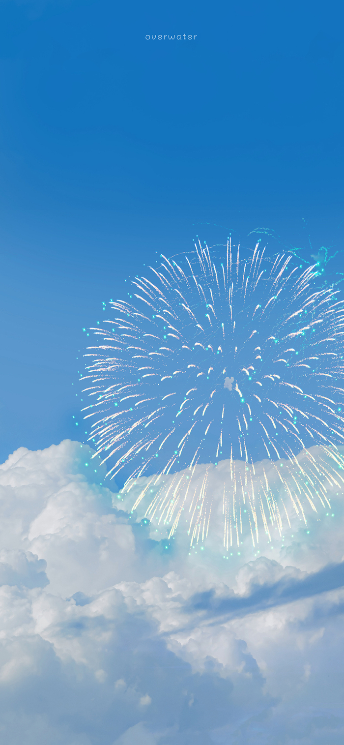 夏日限定蓝色锁屏壁纸|摄影_新浪新闻