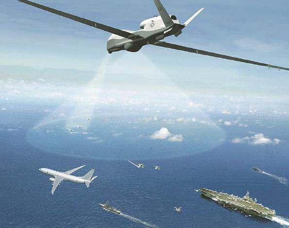             美军有人与无人作战系统混合行动示意图          