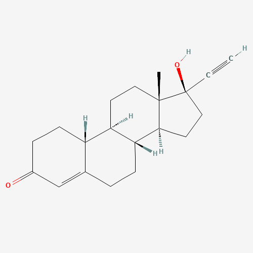 ▲炔诺酮分子结构式（图片来源：PubChem）