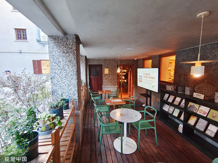 2021年11月19日，上海，思南书局一角。