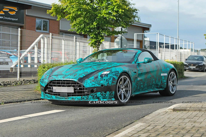 新款阿斯顿99马丁vantageroadster跑车路测照片曝光