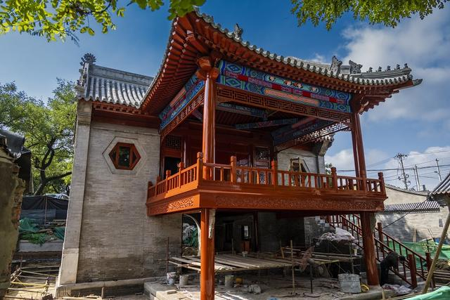 大王庙的山门与戏楼修缮一新 邱崇禄 摄