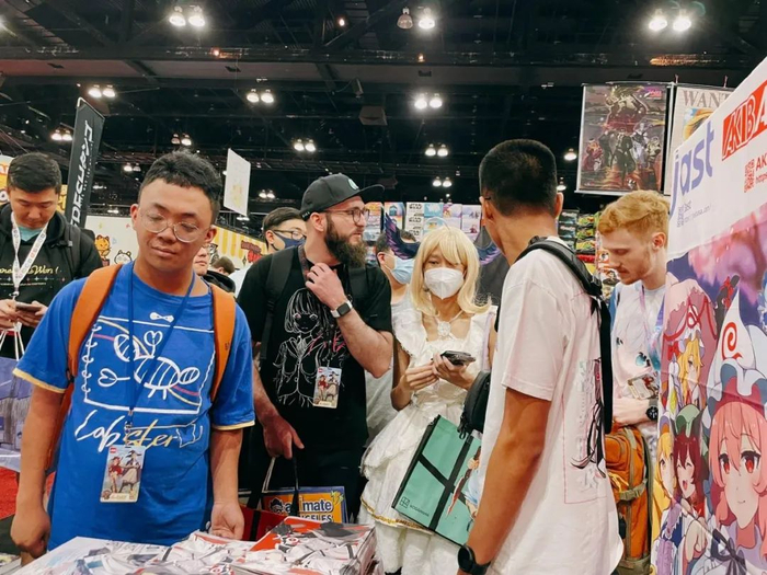 图为JAST今年在AX动漫展的全年龄向摊位