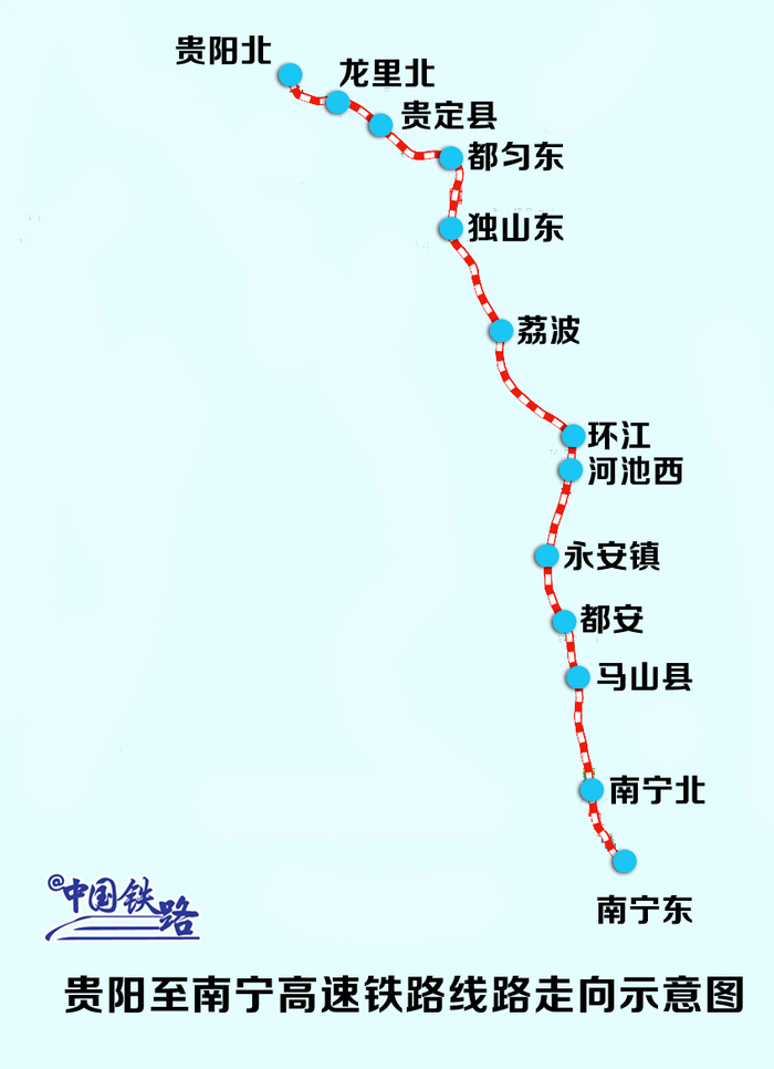 贵南高铁将与成贵,贵广,沪昆等多条高铁线路衔接成为川渝黔地区通往