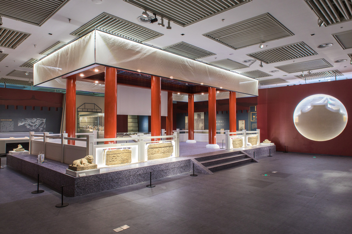 宫殿建筑01第二站入城展览序厅"流光溢彩"的序厅,预示着这场大都之旅