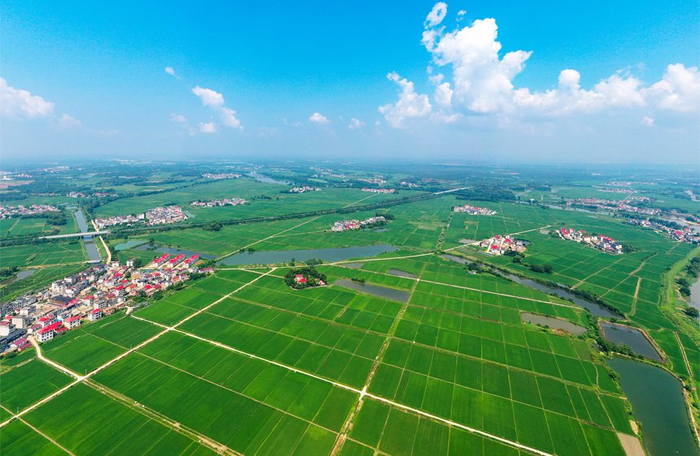 陈旗海摄无人机镜头下上高县泗溪镇曾家村美丽的乡村景色.