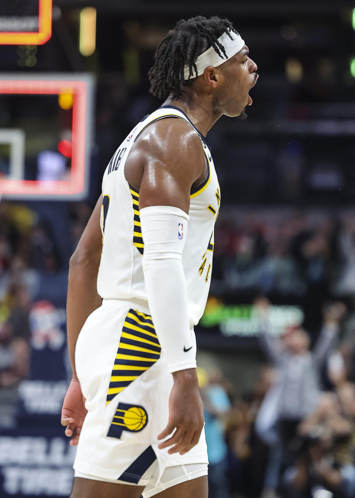 效力于步行者的希尔德是NBA著名射手。  资料图/新华社