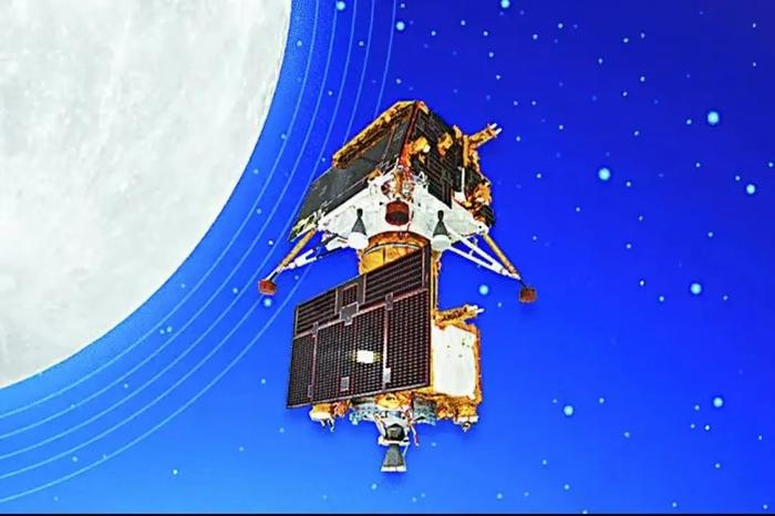 ▲印度“月船3号”探测器。图/社交媒体平台