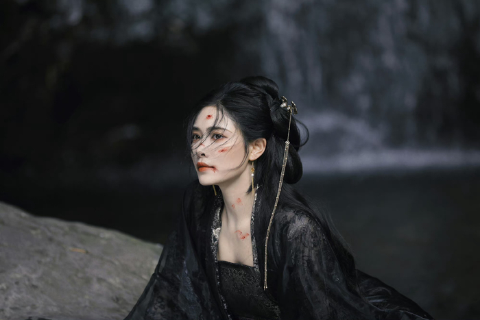 许佳琪七夕古风写真 撑伞氛围感拉满,古风美女|许佳琪_新浪新闻