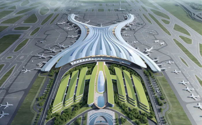 白云国际机场三期扩建工程完工后效果图。来源：广州白云发布