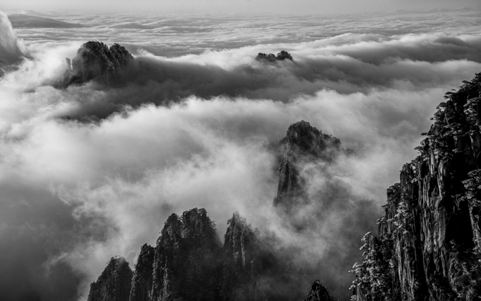 品味黑白黄山之韵|摄影_新浪新闻