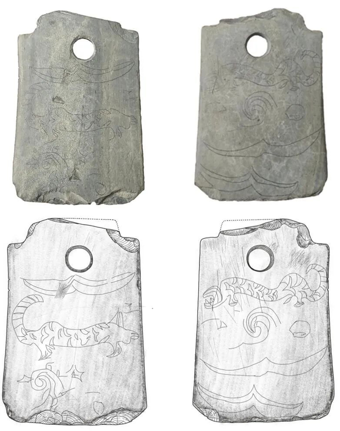 丁埂遗址出土的刻纹石钺