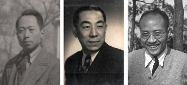 1940年代华盖合伙人照片。左起，赵深、陈植、童寯。（图片由童寯家属提供）