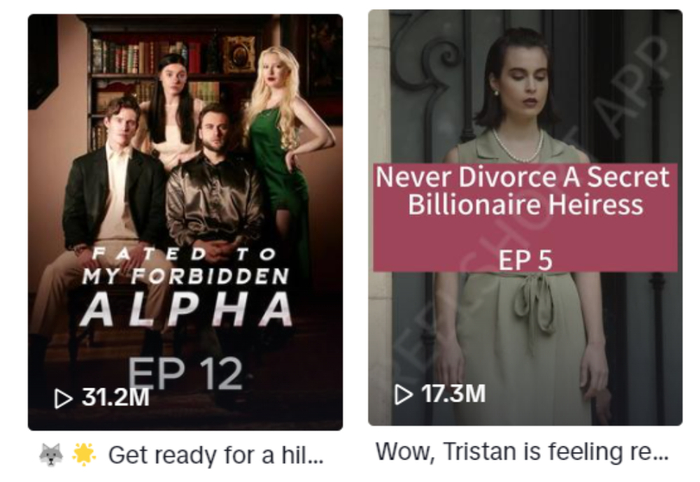Reelshort 的 TikTok 官方账号