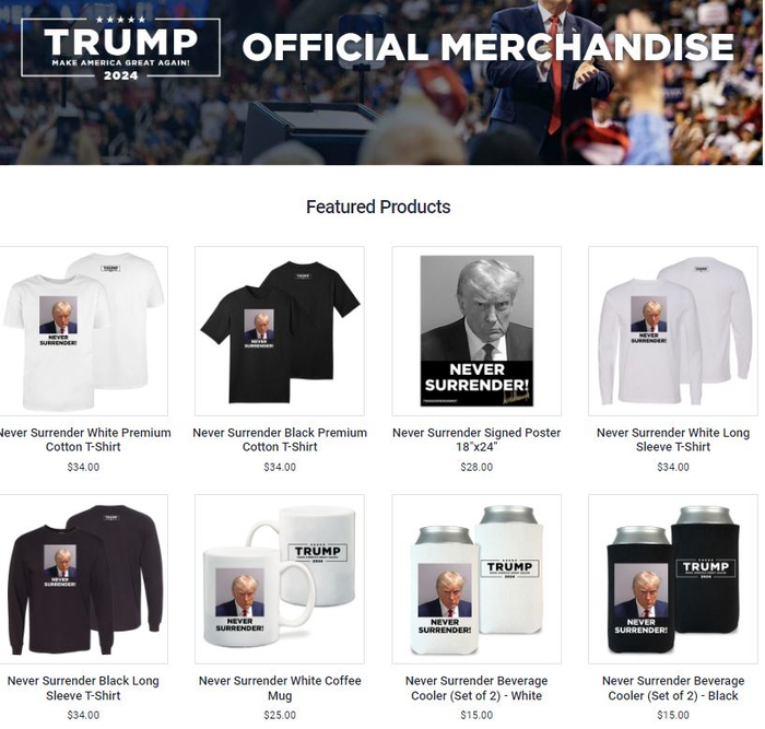 图片来源：特朗普周边官网
