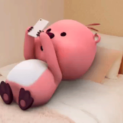 道理我都懂但躺着玩手机真的很舒服耶左边侧躺玩一会儿