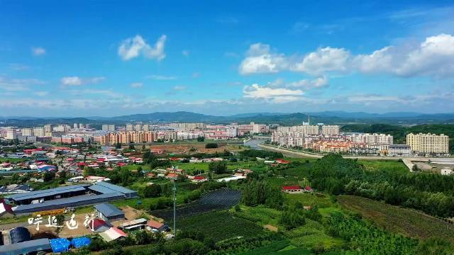 航拍吉林白山市靖宇县城,生态宜居的山水小城,盛产优质矿泉水
