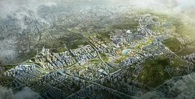 未来张村河片区规划效果图