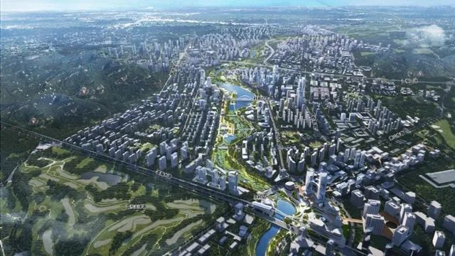 未来张村河片区规划效果图