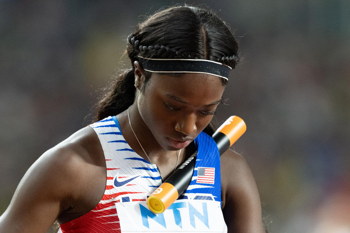 女子4x100米接力决赛赛况|美国队|接力|理查德森_新浪新闻
