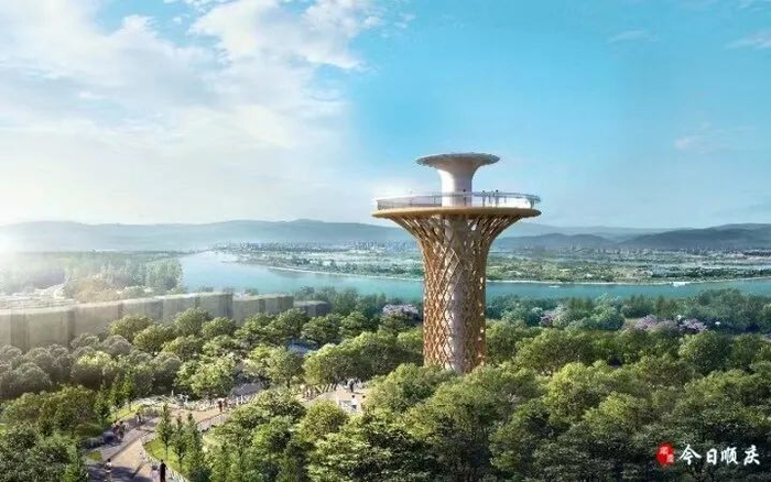 望江塔效果图据了解南充市城北公园北临新城一路西临果州大道,东临