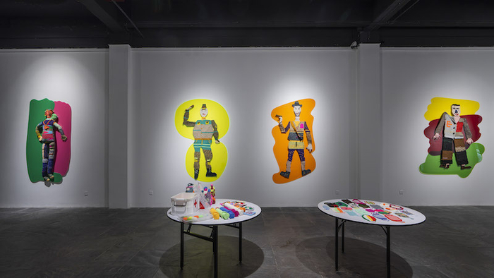 展览现场，胡尹萍“胡小芳项目《安全感》”