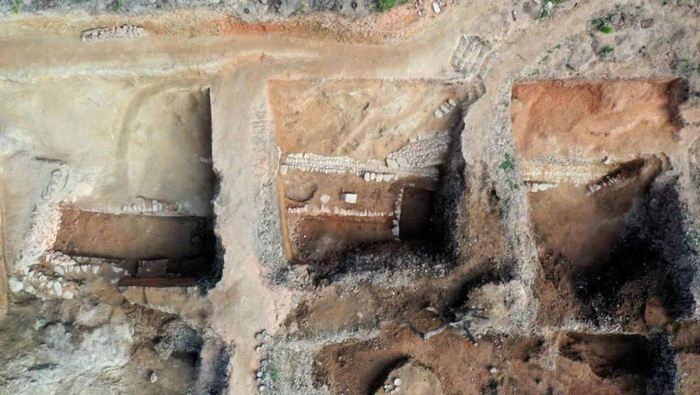 浙江龙泉亭后窑址发掘区域航拍图