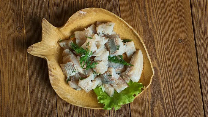 俄罗斯印迪吉尔卡鲱鱼沙拉 资料图