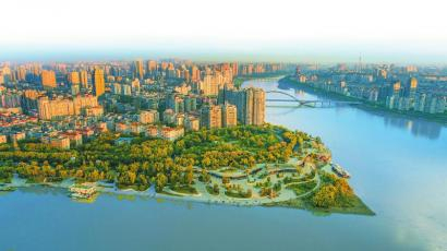 绵阳城市一景。