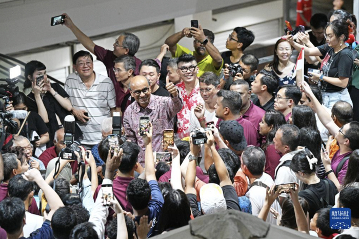 新加坡总统候选人尚达曼（图源：新华社）