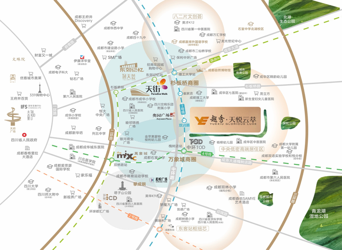 ▲越秀·天悦云萃区位图