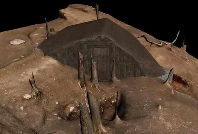 三维建模复原后的红石砬子抗日根据地抗联密营。受访者供图