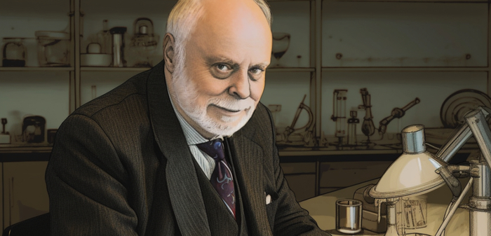 ▲J. Fraser Stoddart博士（图片来源：药明康德内容团队制作）