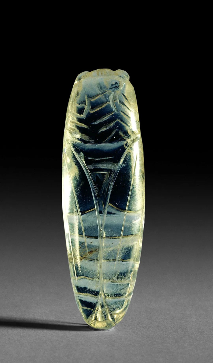 水晶蝉 元代（1271－1368）1996年法华塔元代地宫发现