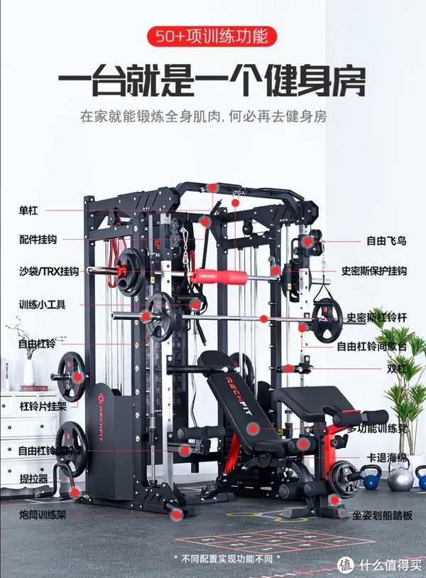 拥有它就拥有了一间家庭健身房，最全面的健身器械——龙门架！|史密斯|棋牌室|绳索|集成|全能_新浪新闻