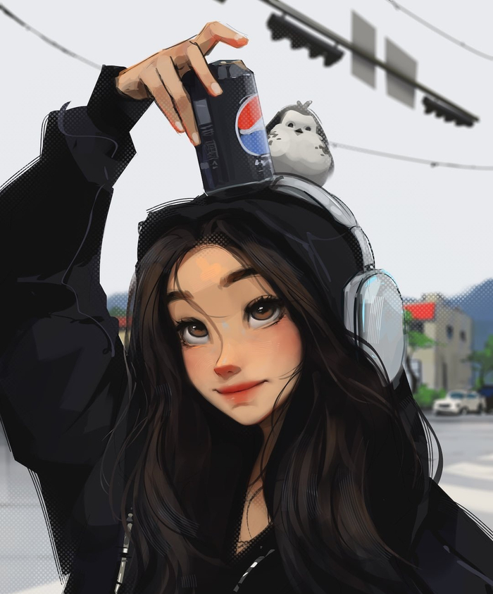 插画师sam yang 笔下的小姐姐插画 ins : samdoesarts