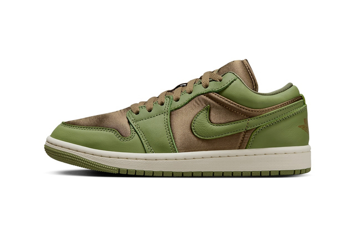 新配色 aj1 low 曝光!近期登场!|鞋面材质|绸面|橄榄绿_新浪新闻