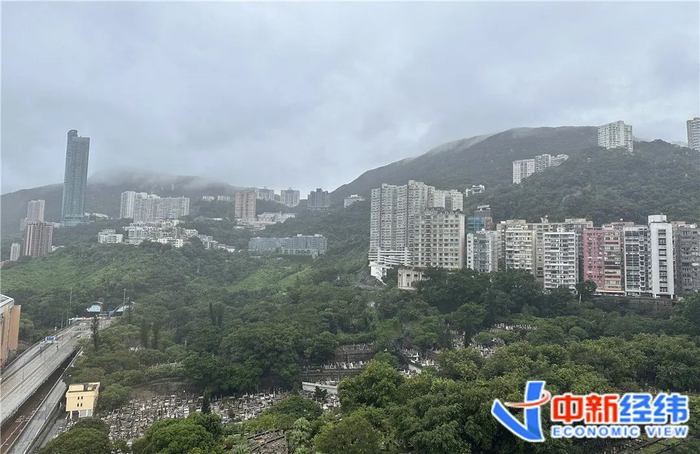 ▲香港住宅依山而建。中新经纬罗琨摄