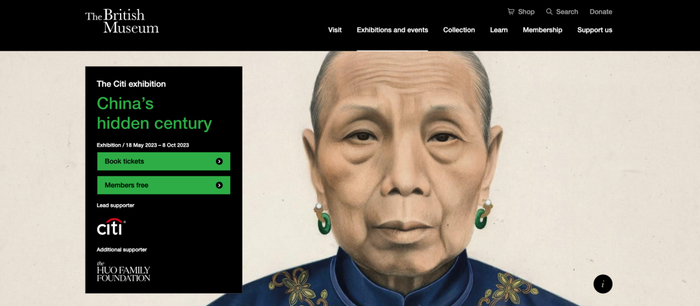 △大英博物馆正在展出的中国特展：“晚清百态”。