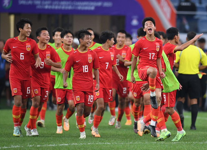 战胜日本队 中国队夺东亚足联u15男足锦标赛冠军|u15|锦标赛冠军|男足