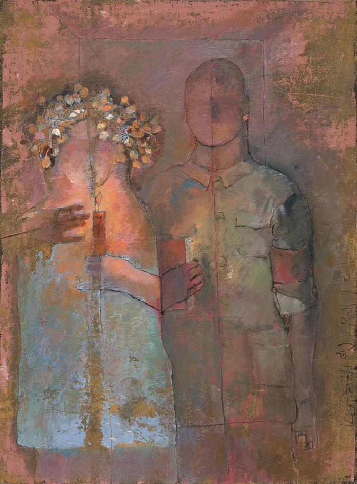 石虎 烛煌图 117x86cm  布本重彩  2011年