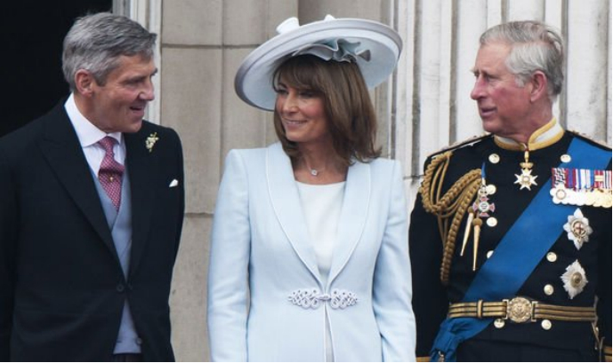 ▲凯特王妃的母亲和当年的查尔斯王子在一起