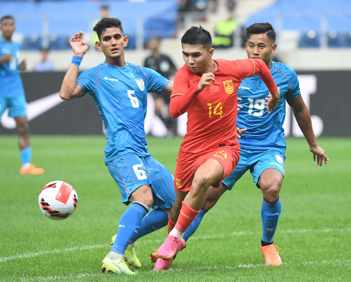 足球u23亚洲杯预选赛暨巴黎奥运会亚洲区资格赛中国胜印度