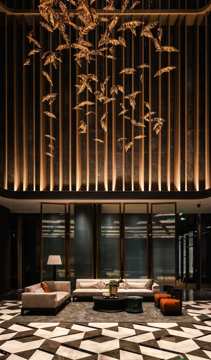 ▲联合大堂实拍图。图源：金地环湾城