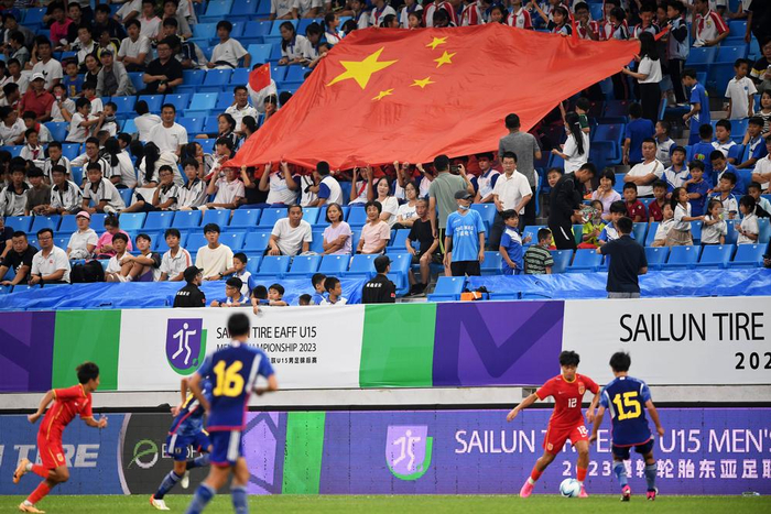 战胜日本队 中国队夺东亚足联u15男足锦标赛冠军|u15|锦标赛冠军|男足