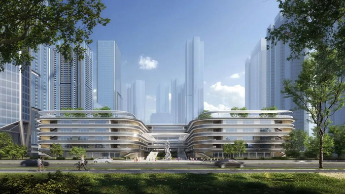 ▲红岭教育集团红树林校区效果图。图源：深圳市福田区红岭中学视频号