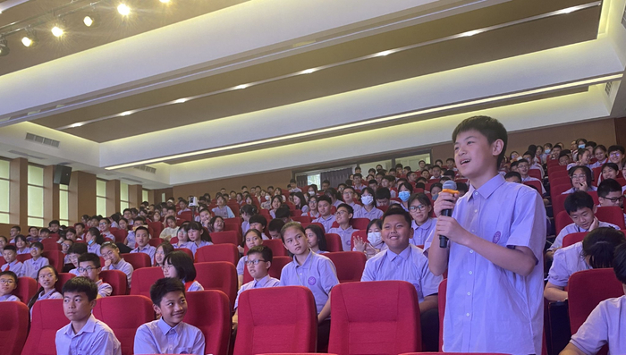 2023年6月，重庆市南渝中学开设初中生性教育课堂。  受访者供图