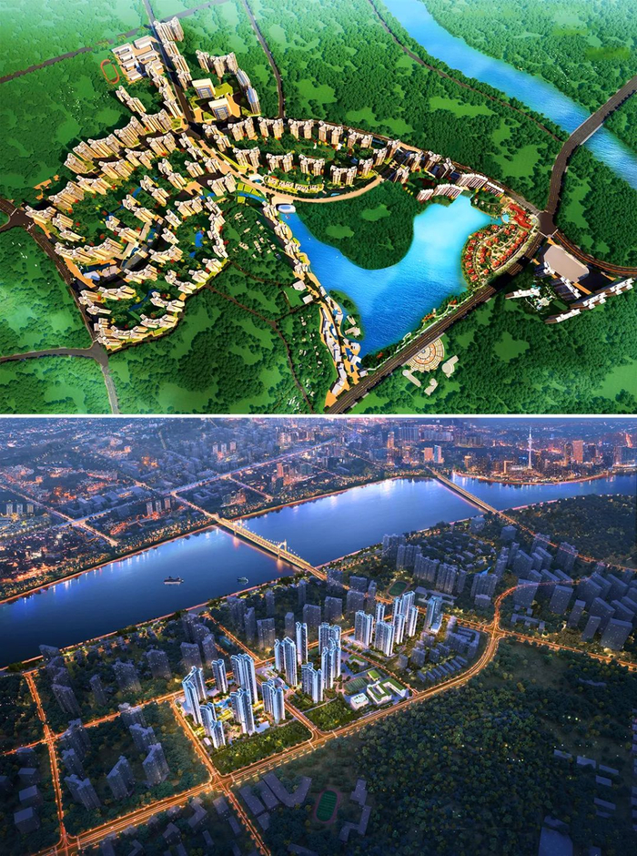 绿景国际花城（化州）、绿景玺悦湾（珠海）效果图