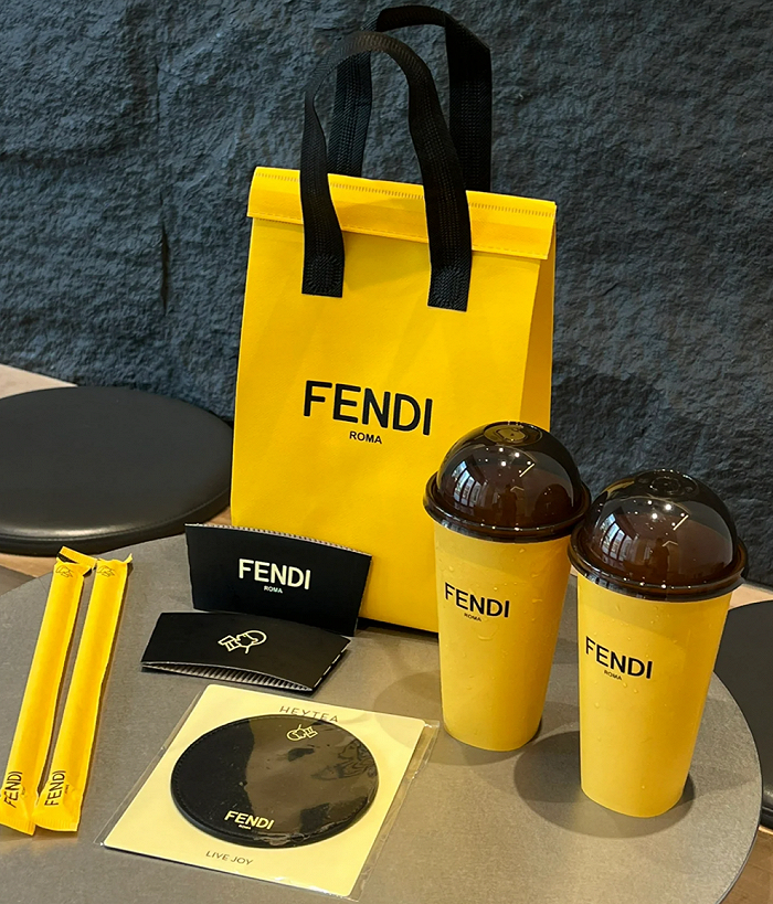 喜茶 X FENDI联名茶饮及周边