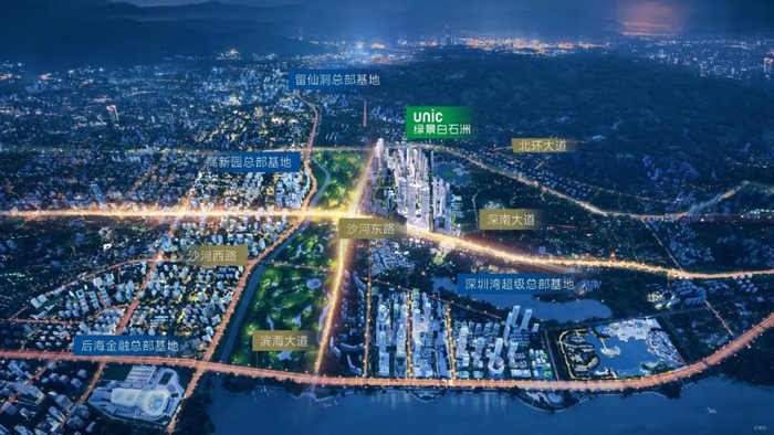 绿景白石洲区位示意图